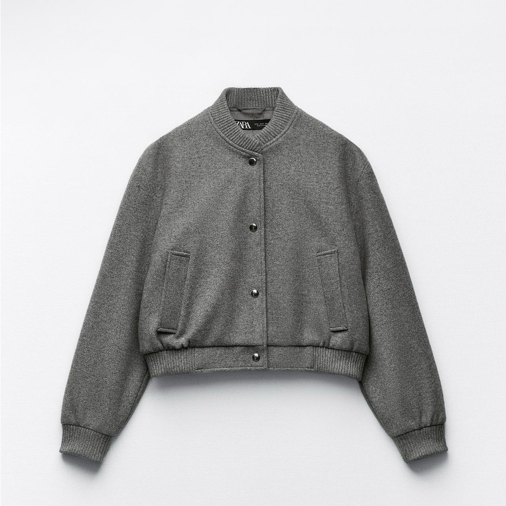 Zara soft bomber jacket